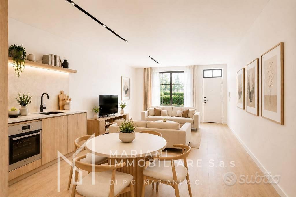 Appartamento di 107 m² con 3 locali e box auto a L - Vista 2