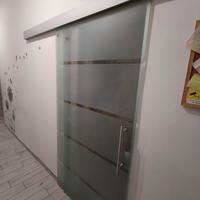 porta scorrevole Vetro 102.5x215cm,doppia maniglia