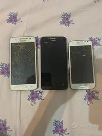 Lotto 3 smartphone Samsung + Asus Zenfone rotti