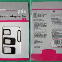 Scheda SIM telefono -set di 3 adattatori