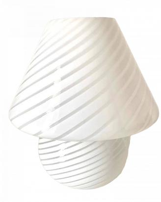 Lampada grande a fungo in vetro di Murano