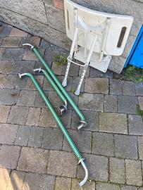 Sedia per doccia, più maniglie portatori Handicap