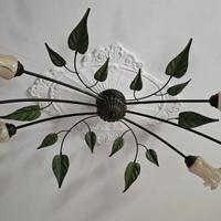 Lampadario in ferro battuto