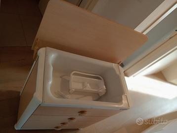 Fasciatoio in legno con vaschetta BREVI