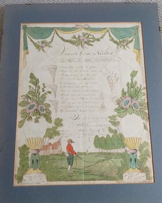 WENSCHRIFT LETTERA OLANDESE  1817
