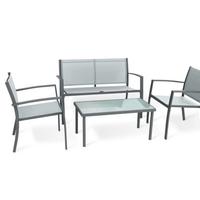 SALOTTO SANTIAGO ACCIAIO 4 PZ