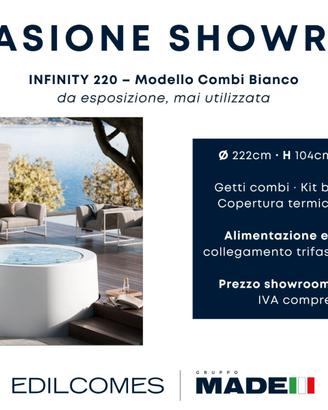Minipiscina Idromassaggio 4 posti NUOVA showroom