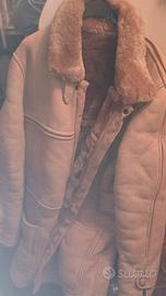 Capotto scamosciato shearling