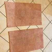 Set di 2 tappeti rosa per bagno o cucina