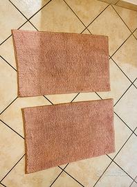 Set di 2 tappeti rosa per bagno o cucina