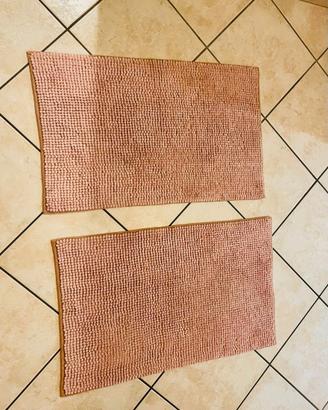Set di 2 tappeti rosa per bagno o cucina