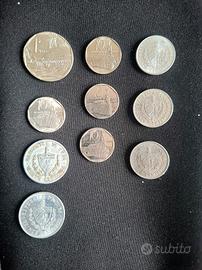 lotto 10 monete della Repubblica di cuba 