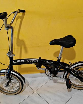 CINZIA - Bici pieghevole Car 170 con ruote da 16''