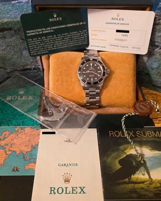 Rolex Submariner 14060 Swiss Only 99 Full Set 
