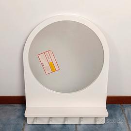 Specchio IKEA con mensola e 5 ganci - Nuovo 50x70