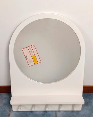 Specchio IKEA con mensola e 5 ganci - Nuovo 50x70