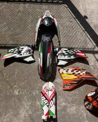 Plastiche ktm exc 2008/2011 six days e non