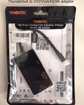 Cavo adattatore da Thunderbolt a DVI/VGA/HDMI