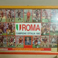 Quadro Roma Campione 1983. Originale.