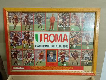 Quadro Roma Campione 1983. Originale.