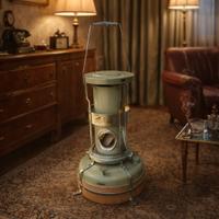 Stufa vintage Aladdin Blue Light nuova fondo di ma