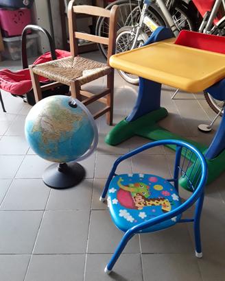 5 giochi per bimbi mappamondo banchetto ecc