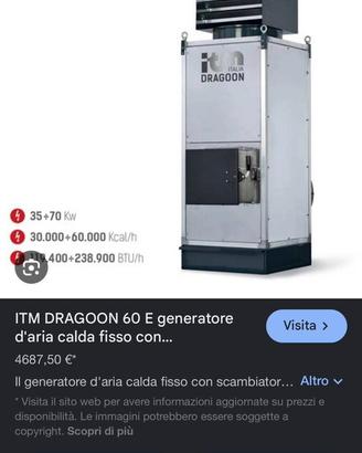 Generatore aria calda