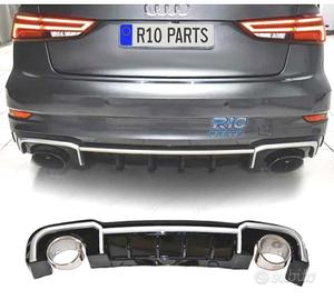 DIFFUSORE AUDI A3 SEDAN SLINE 17-20 LOOK RS3 + TER