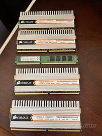 Moduli RAM DDR3 e DDR2 per PC