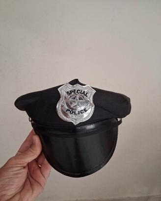 Cappello poliziotto poliziotta carnevale Halloween