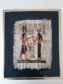 Autentico Papiro Egiziano certificato incorniciato