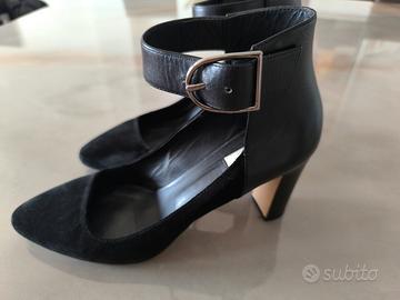 Décolleté Max Mara pelle e camoscio nere 39