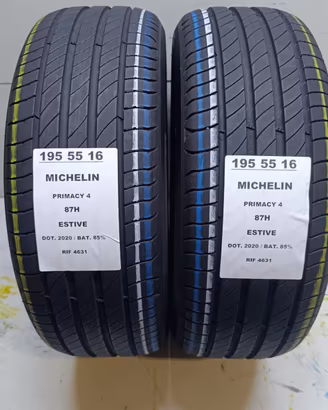 2 GOMME 195 55 16 MICHELIN RIF4631