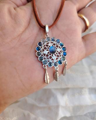 Acchiappasogni in Labradorite 