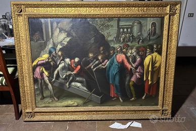 Resurrezione di Lazzaro Dipinto del 1500