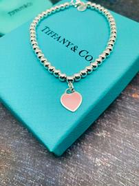 Bracciale con ciondolo a cuore Tiffany