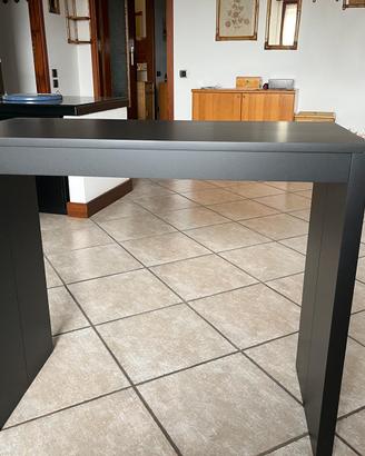 Consolle tavolo allungabile moderno nero laccato