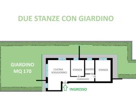 Appartamento con giardino casa clima