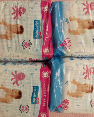 116 Pannolini usa e getta taglia 11-25 kg
