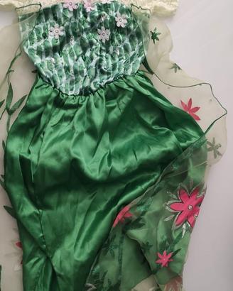 Vestito carnevale Elsa Frozen bambina (verde)