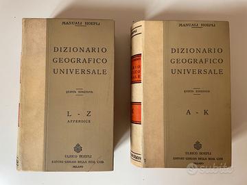 Manuali Hoepli "Dizionario Geografico Universale"