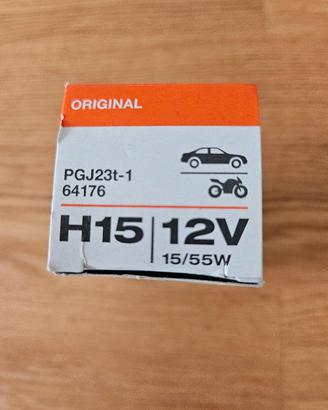 lampadine alogene auto moto H15/12V 55W OSRAM 