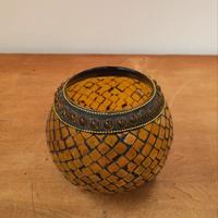 Portacandele in vetro a mosaico