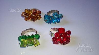 Anello con perle di murano