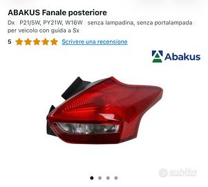 Fanali posteriori dx e sx ford focus mk3