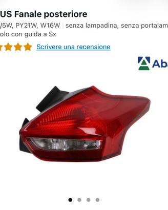 Fanali posteriori dx e sx ford focus mk3