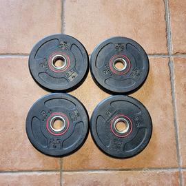 Dischi gomma bodybuilding 2,5 kg - Domyos