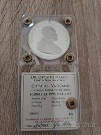 moneta citta del vaticano 1995 