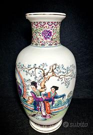 Grande vaso vintage 31 cm Chinoiserie