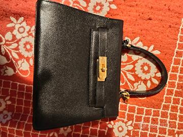 Borsa da donna in vera pelle nera